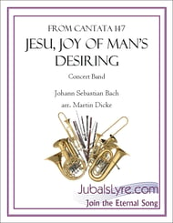 Jesu, Joy of Man's Desiring Concert Band sheet music cover Thumbnail